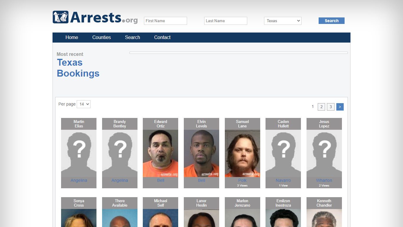 Search Texas Texas Jail Arrest Records